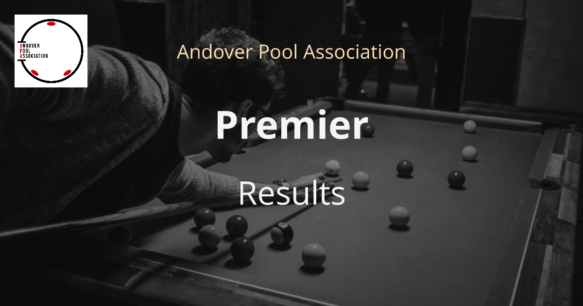 Premier Results Andover Pool Association